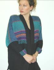 black bright cardigan front view